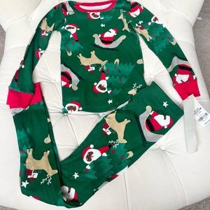 Unisex Black Santa Pajamas